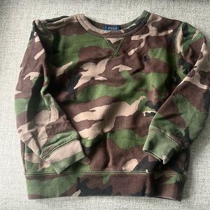 Boys Polo Ralph Lauren Camo sweatshirt Size 6